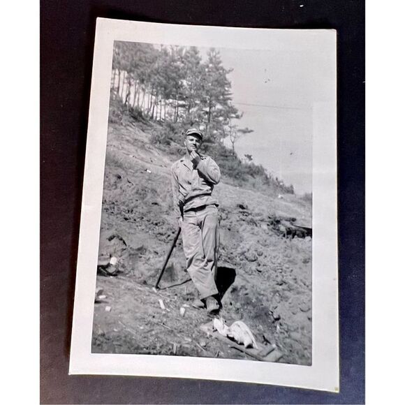 Vintage MID CENTURY MILITARY MEN Cross Dresser Gay Handsome Beefcake B/W Photos - Picture 3 of 11